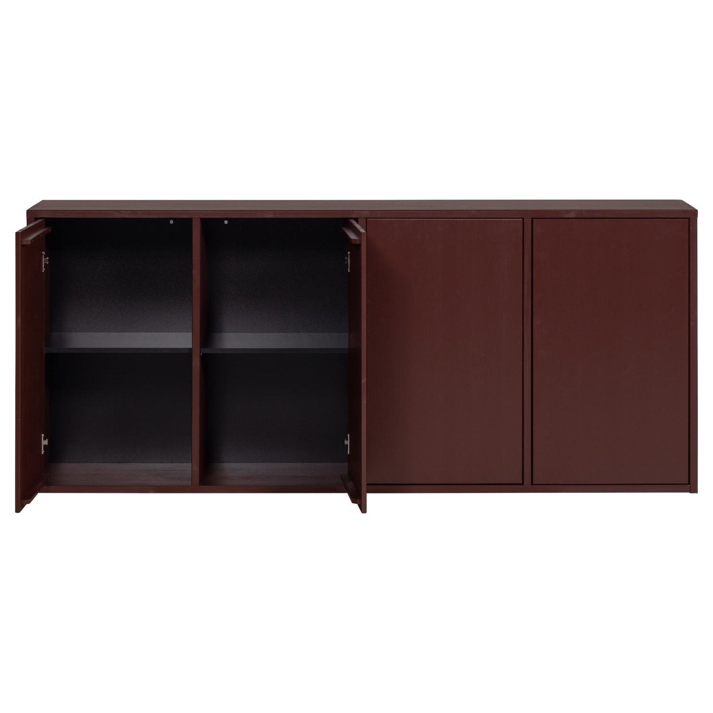 WOOOD Merel dressoir Bordeauxrood