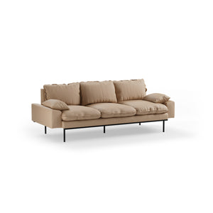 HKliving Retro 3-zitsbank Knotted Sand