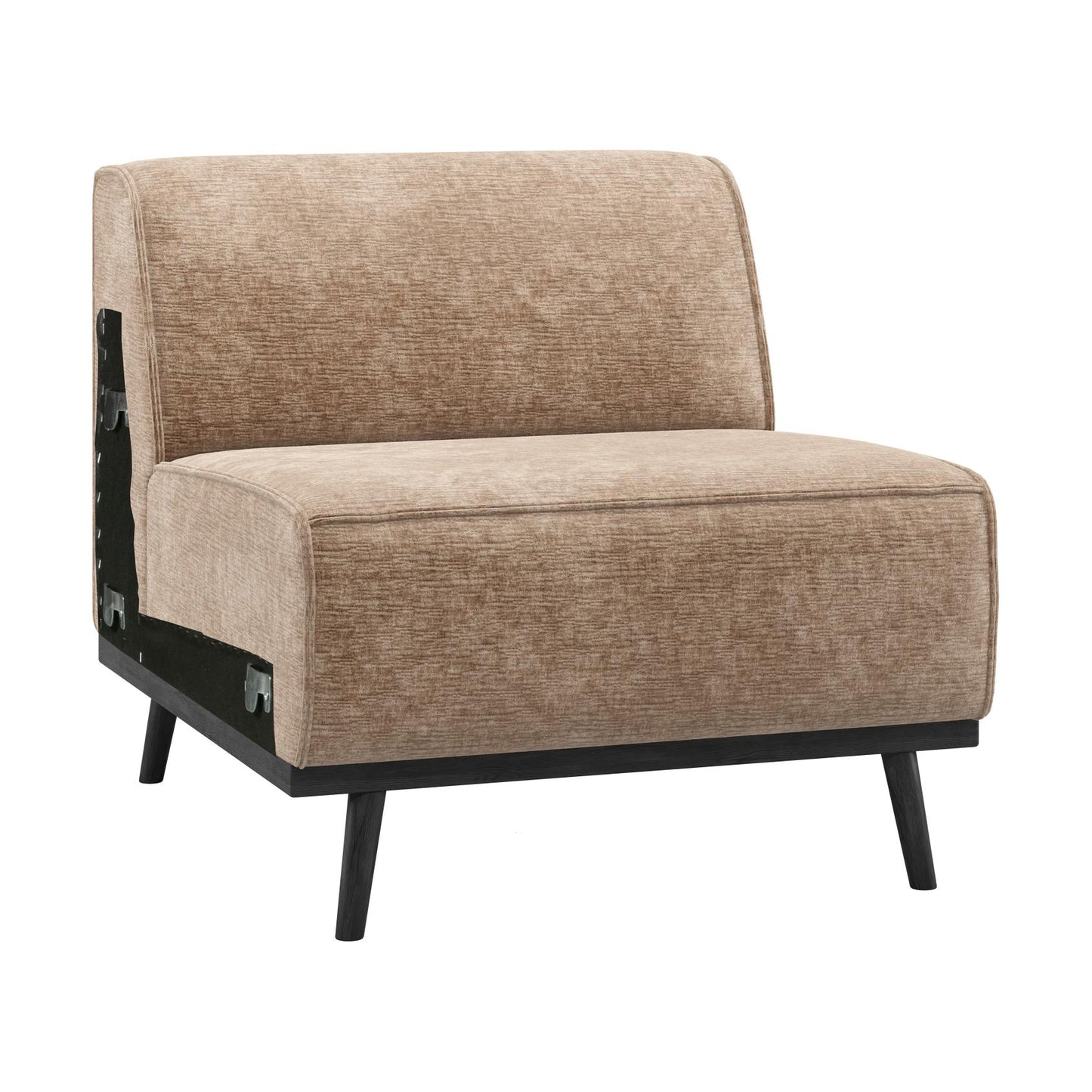 WOOOD Statement 1-zits element Chenille Velvet Taupe