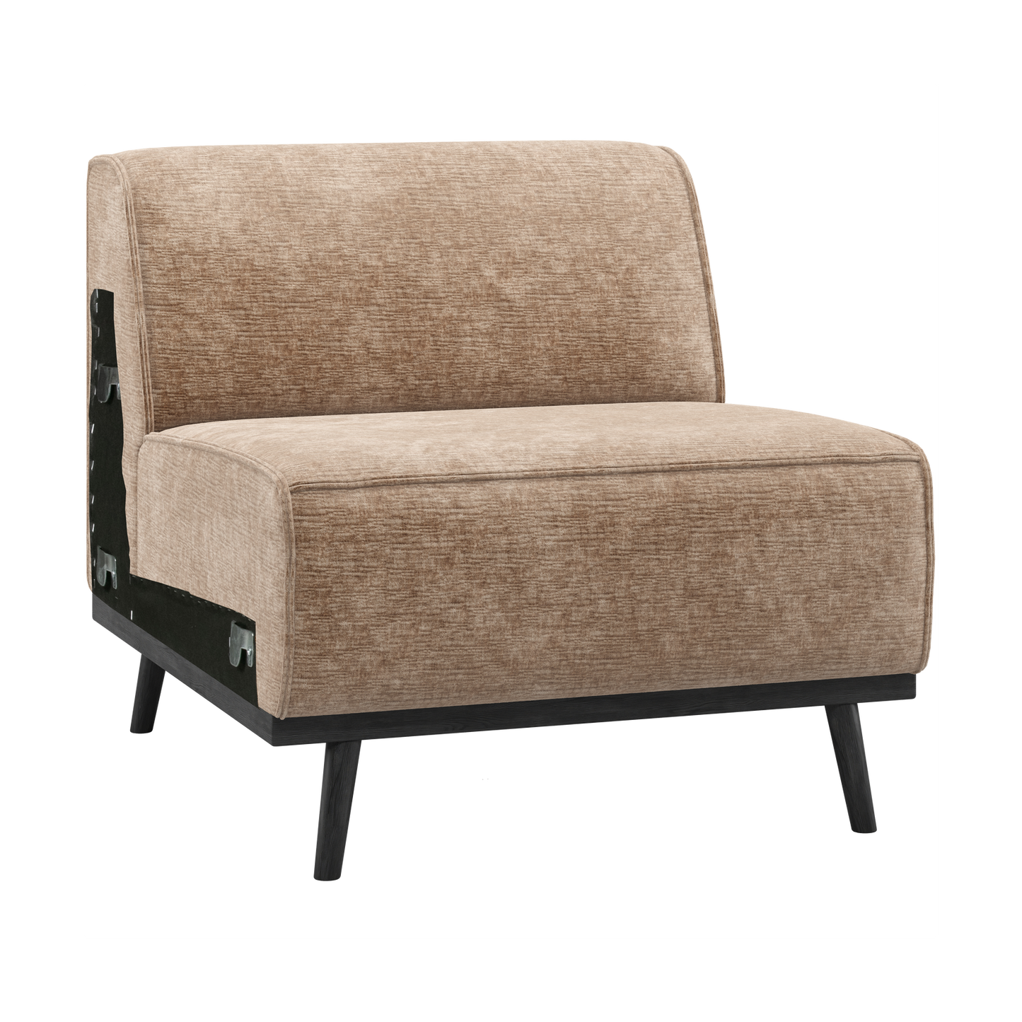 WOOOD Statement 1-zits element Chenille Velvet Taupe