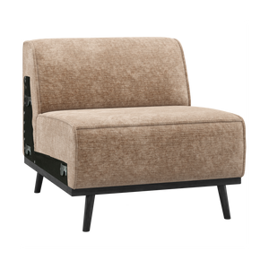 WOOOD Statement 1-zits element Chenille Velvet Taupe