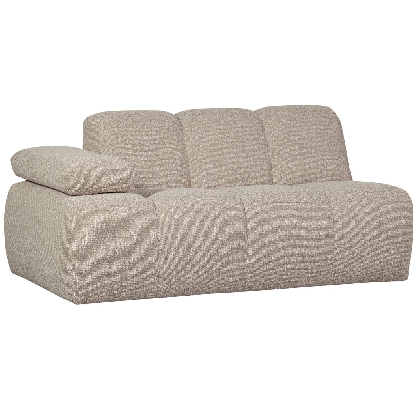 WOOOD Mojo 1,5-zits bank arm links bouclé Beige