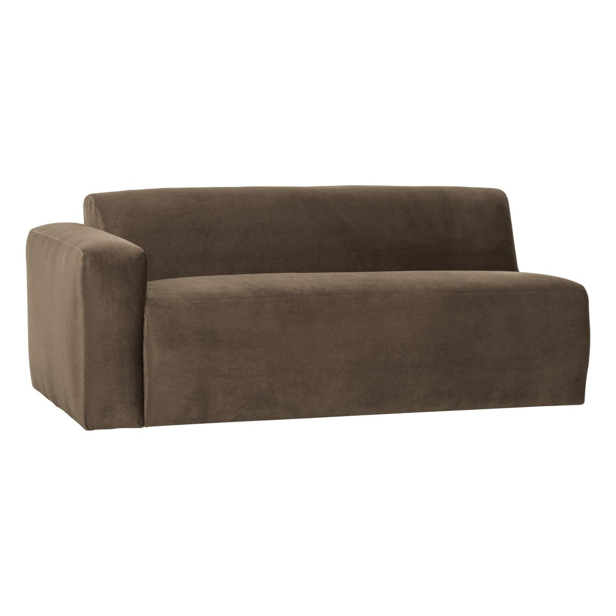 WOOOD Mojo Base 2-zits bank arm links velvet Taupe