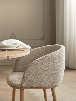 Bolia Join eetkamerstoel Adria Dark Beige donker geolied eiken