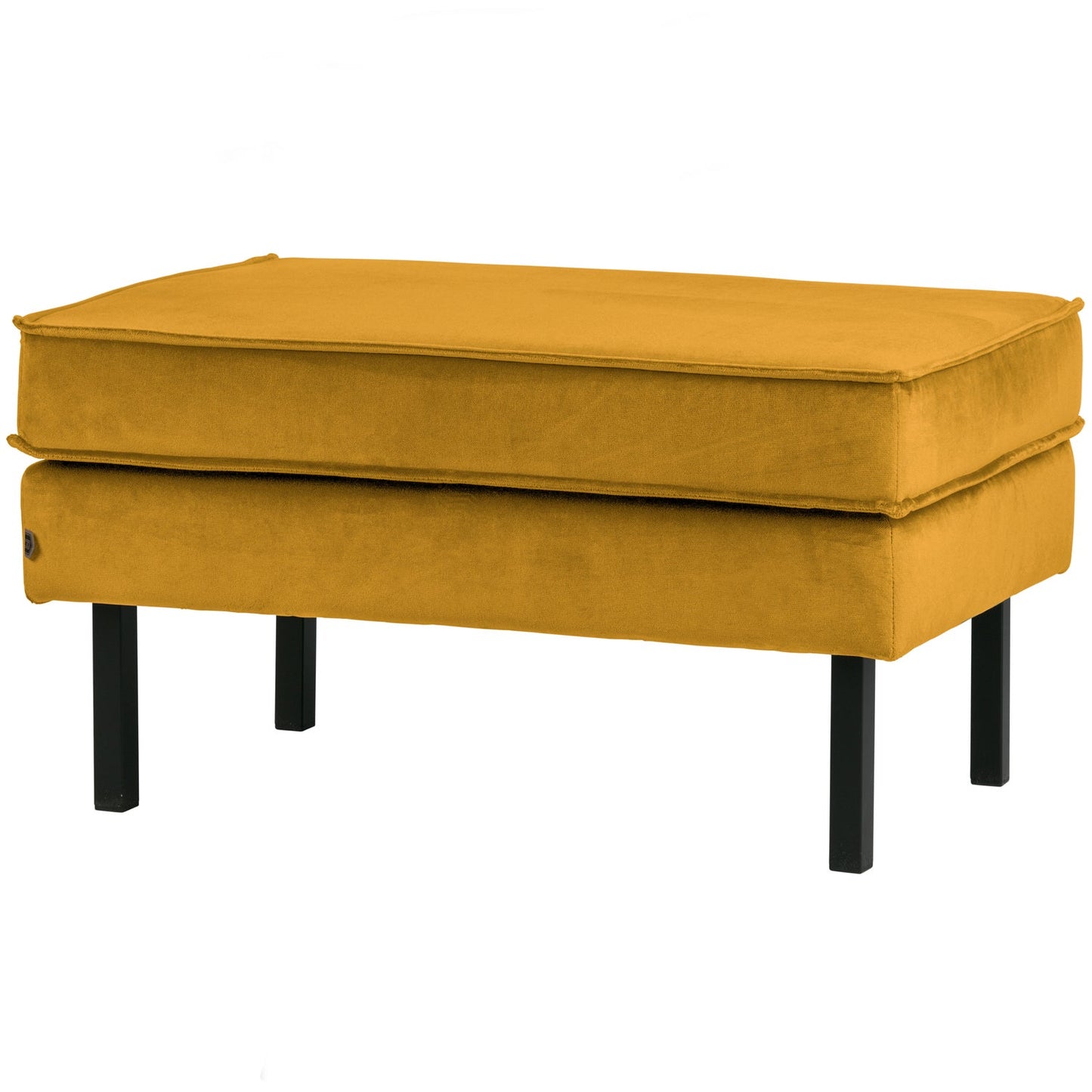 WOOOD Rodeo hocker velvet Okergeel