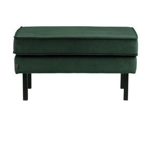 WOOOD Rodeo hocker velvet Bosgroen