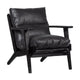 WOOOD Houston fauteuil leer Zwart