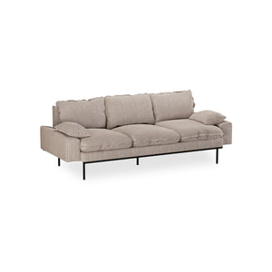 HKliving Retro 3-zitsbank Sneak Beige