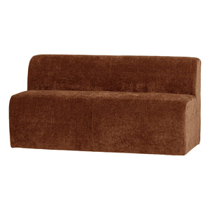 WOOOD Mojo Base eetkamerbank 164 cm rib Roestbruin