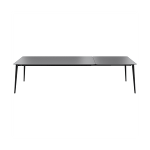 Mobitec Terra T0401 eettafel uitschuifbaar 180(280)x90 cm keramiek Nero poot zwart