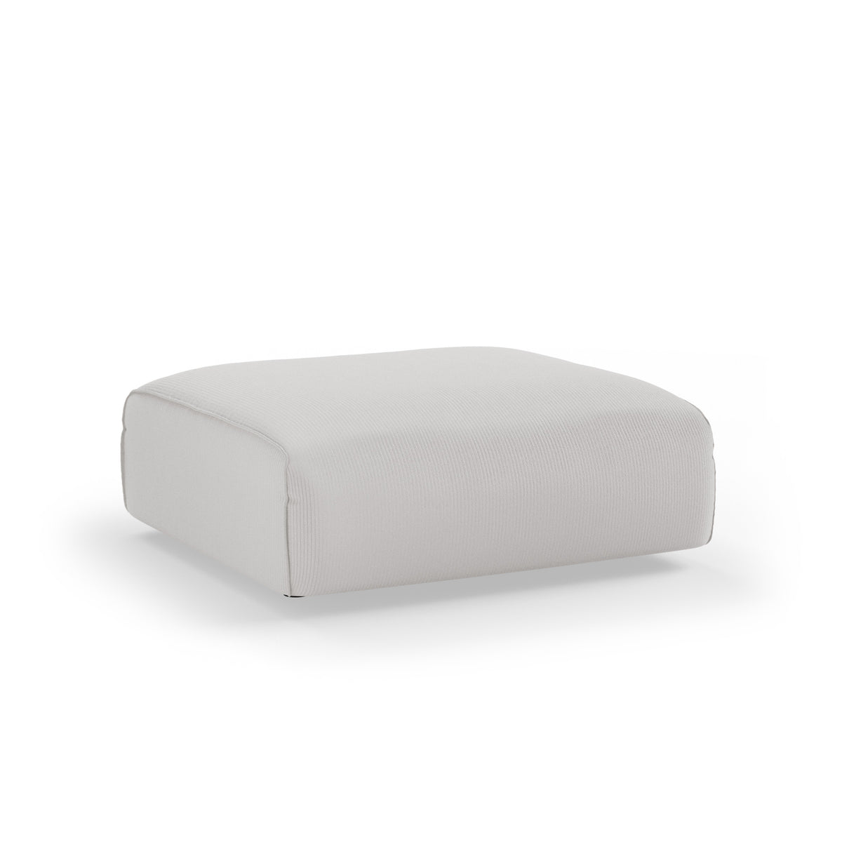 HKliving Flake hocker Corduroy Rib Cream