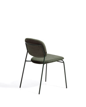 Kave Home Meli eetkamerstoel chenille Green