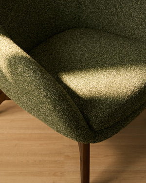 Kave Home Adiran fauteuil chenille Dark green