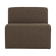 WOOOD Mojo Base 1-zits bank bouclé Bruin Melange