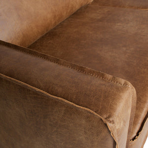 WOOOD Rodeo daybed links eco-leer Cognac