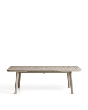 Kave Home Izola tuintafel uitschuifbaar rechthoek 185x100 cm Taupe