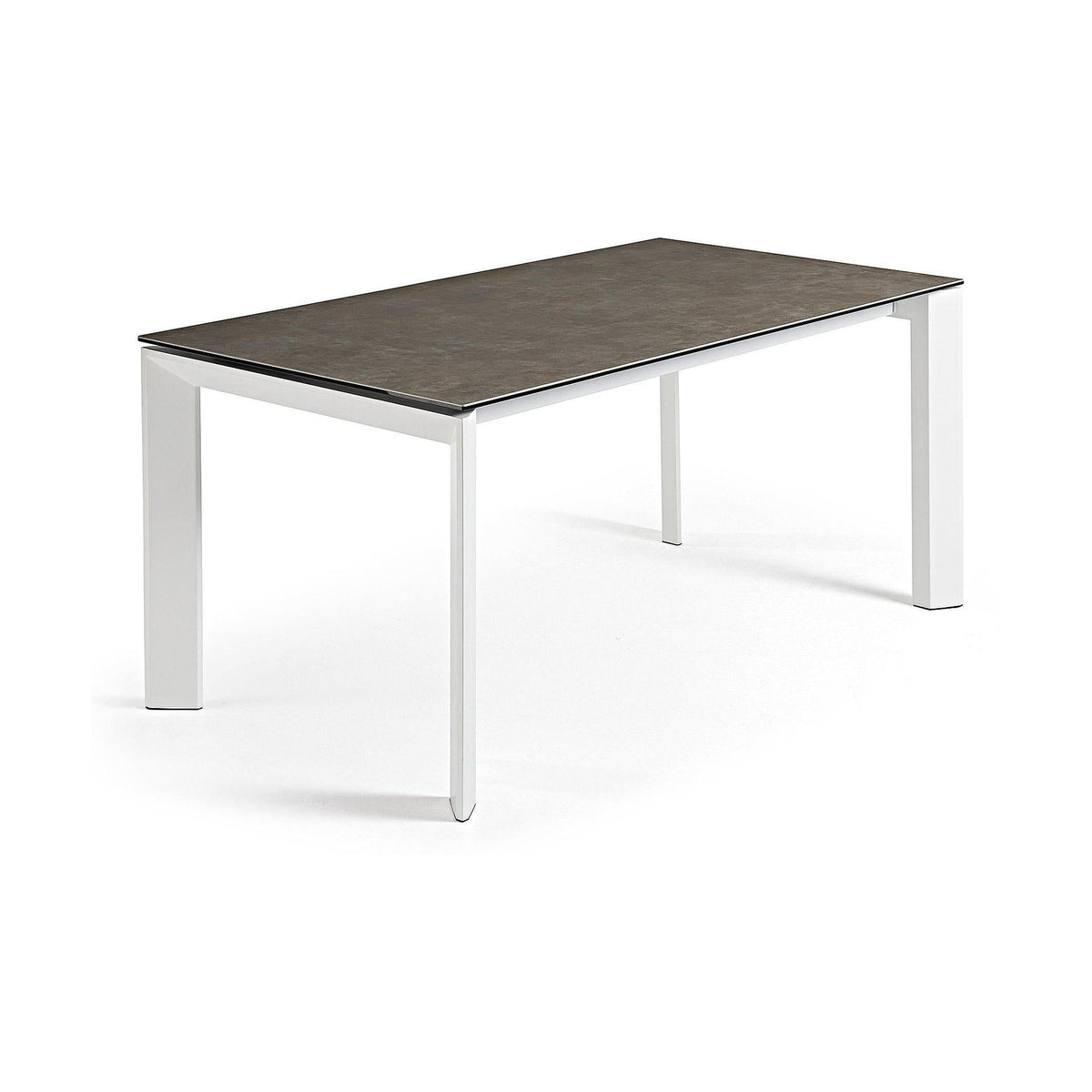 Kave Home Axis eettafel uitschuifbaar 160/220x90 cm Bruin/Wit