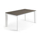 Kave Home Axis eettafel uitschuifbaar 160/220x90 cm Bruin/Wit