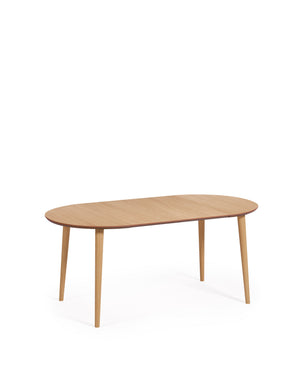 Kave Home Oqui eettafel uitschuifbaar rond Ø90 cm Natural