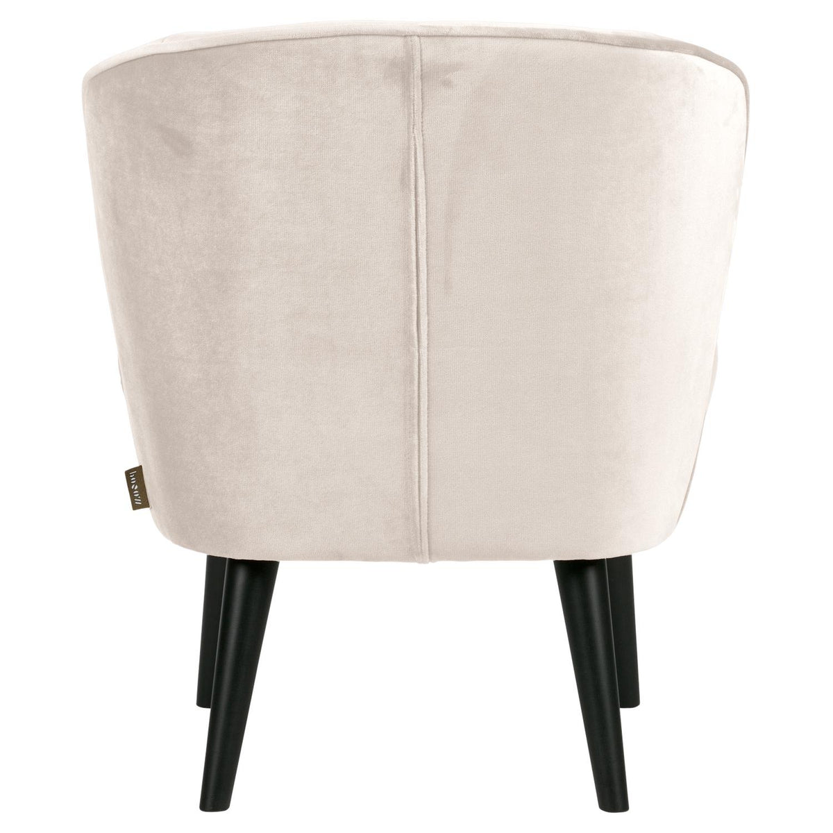 WOOOD Sara fauteuil velvet Off-White