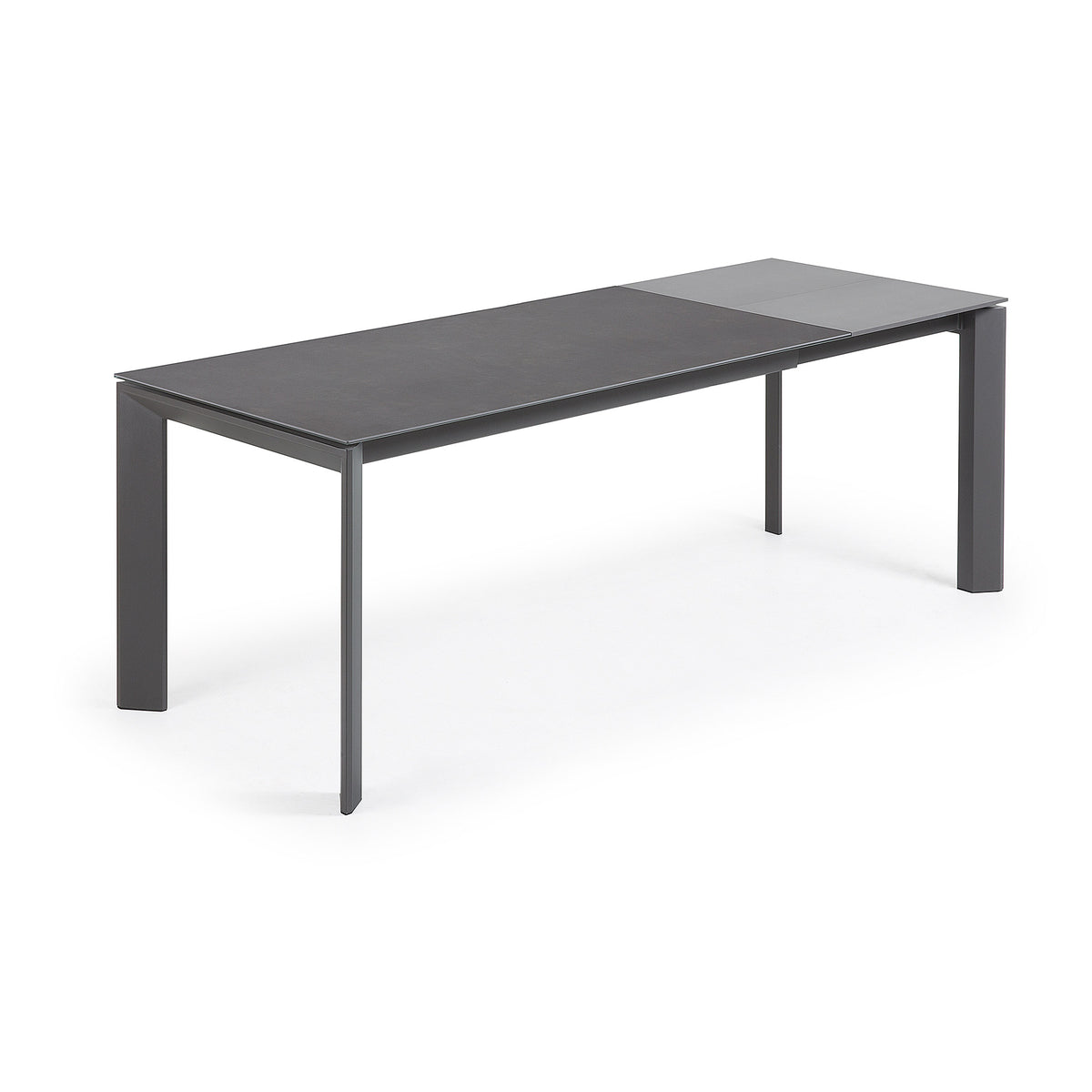 Kave Home Axis eettafel uitschuifbaar 160/220x90 cm Grijs