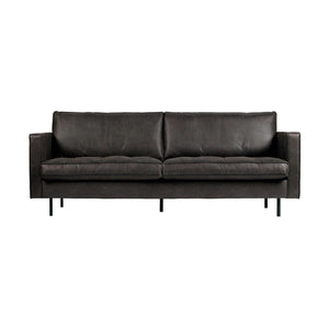 WOOOD Rodeo Classic 2,5-zits bank eco-leer Zwart