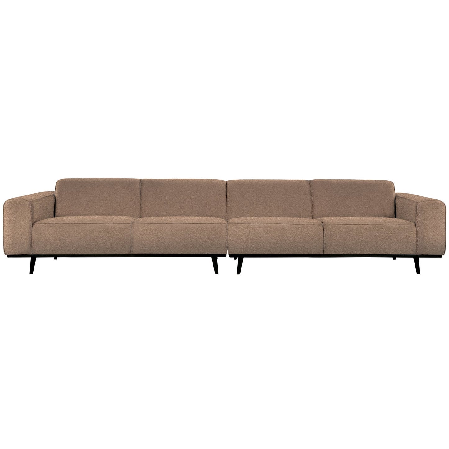 WOOOD Statement XL 4-zits bank 372 cm Bouclé Nougat