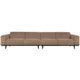 WOOOD Statement XL 4-zits bank 372 cm Bouclé Nougat