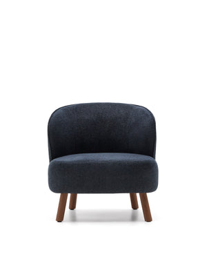 Kave Home Ulit fauteuil Dark Blue walnoot