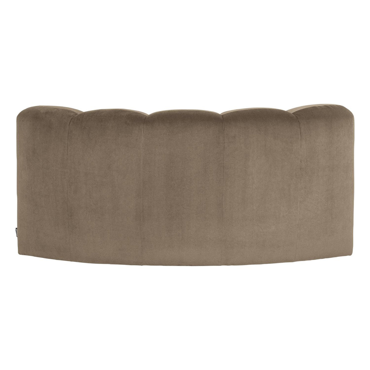 WOOOD Mojo eetbank halfronde hoek rugleuning velvet Khaki