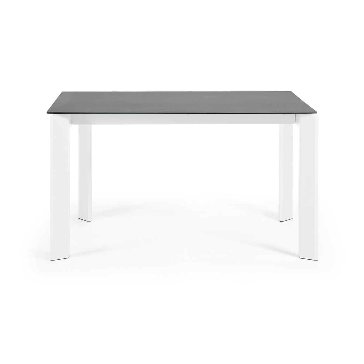 Kave Home Axis eettafel uitschuifbaar 140/200x90 cm Grijs/Wit