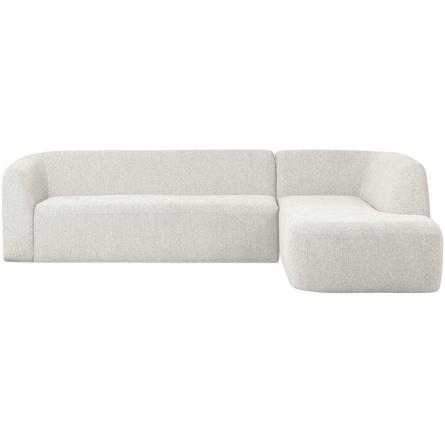 WOOOD Sloping hoekbank rechts Pearl Melange