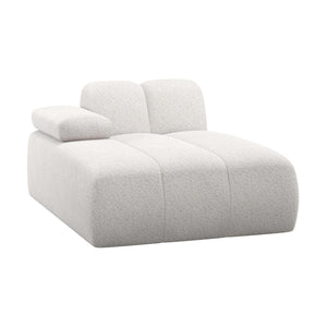 WOOOD Mojo chaise longue bank arm links wollig Ecru
