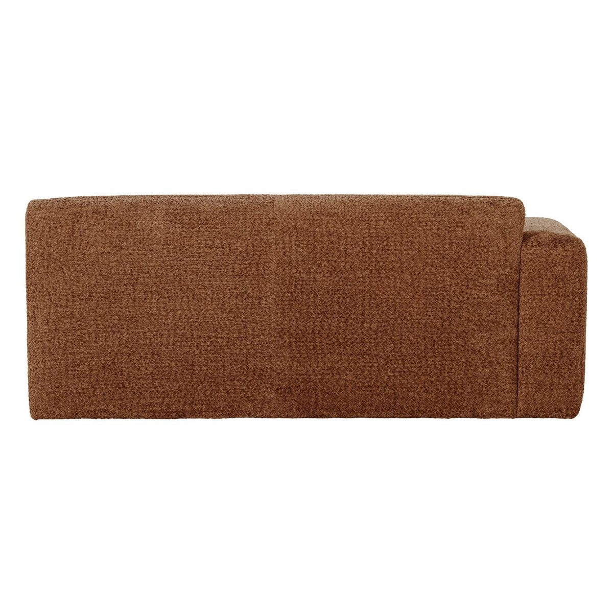 WOOOD Mojo Base 2-zits bank arm links wollig Roestbruin
