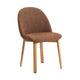 Kave Home Meila eetkamerstoel chenille Terracotta