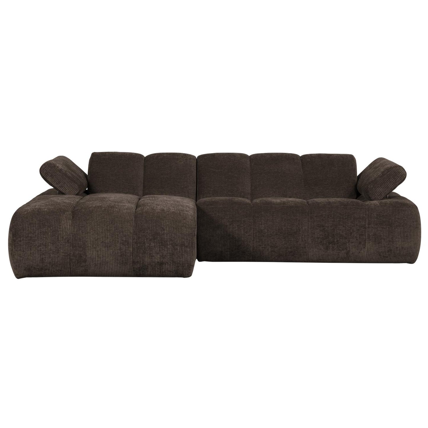 WOOOD Mojo chaise longue bank links ribstof Bruin