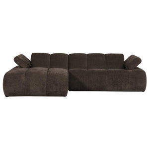 WOOOD Mojo chaise longue bank links ribstof Bruin