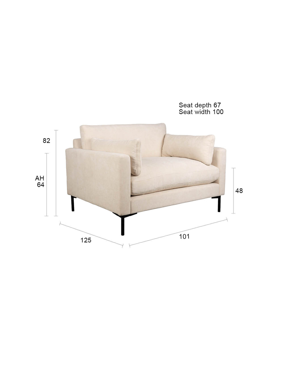 Zuiver Summer fauteuil Beige