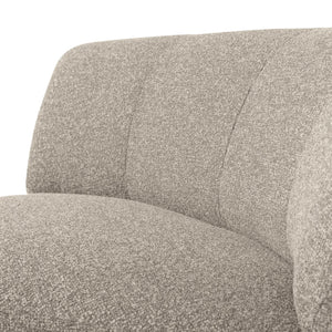 WOOOD Mojo Base bank hoekelement rond bouclé Beige Melange