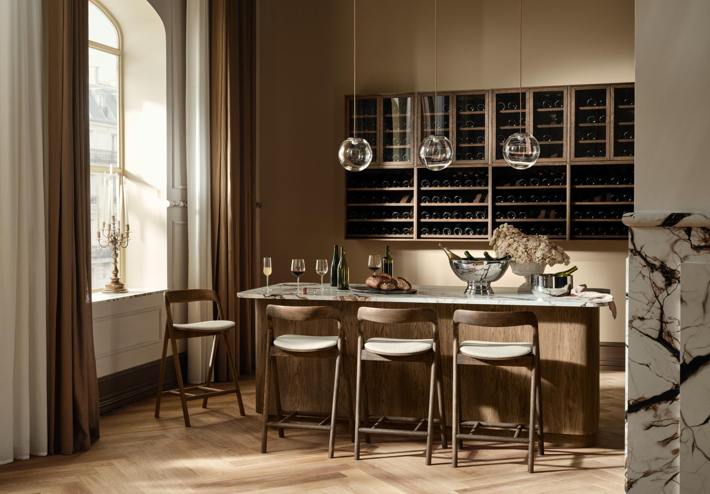 Bolia Fenri barkruk H65 Monza Light Brown geolied eiken