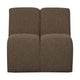 WOOOD Mojo 1-zits bank bouclé Bruin Melange