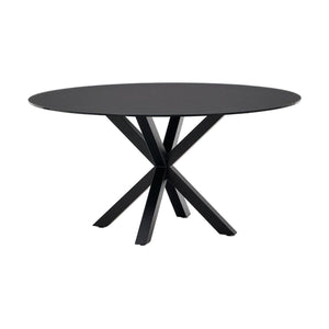 Kave Home Argo eettafel rond Ø150 Black/Black