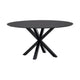 Kave Home Argo eettafel rond Ø150 Black/Black