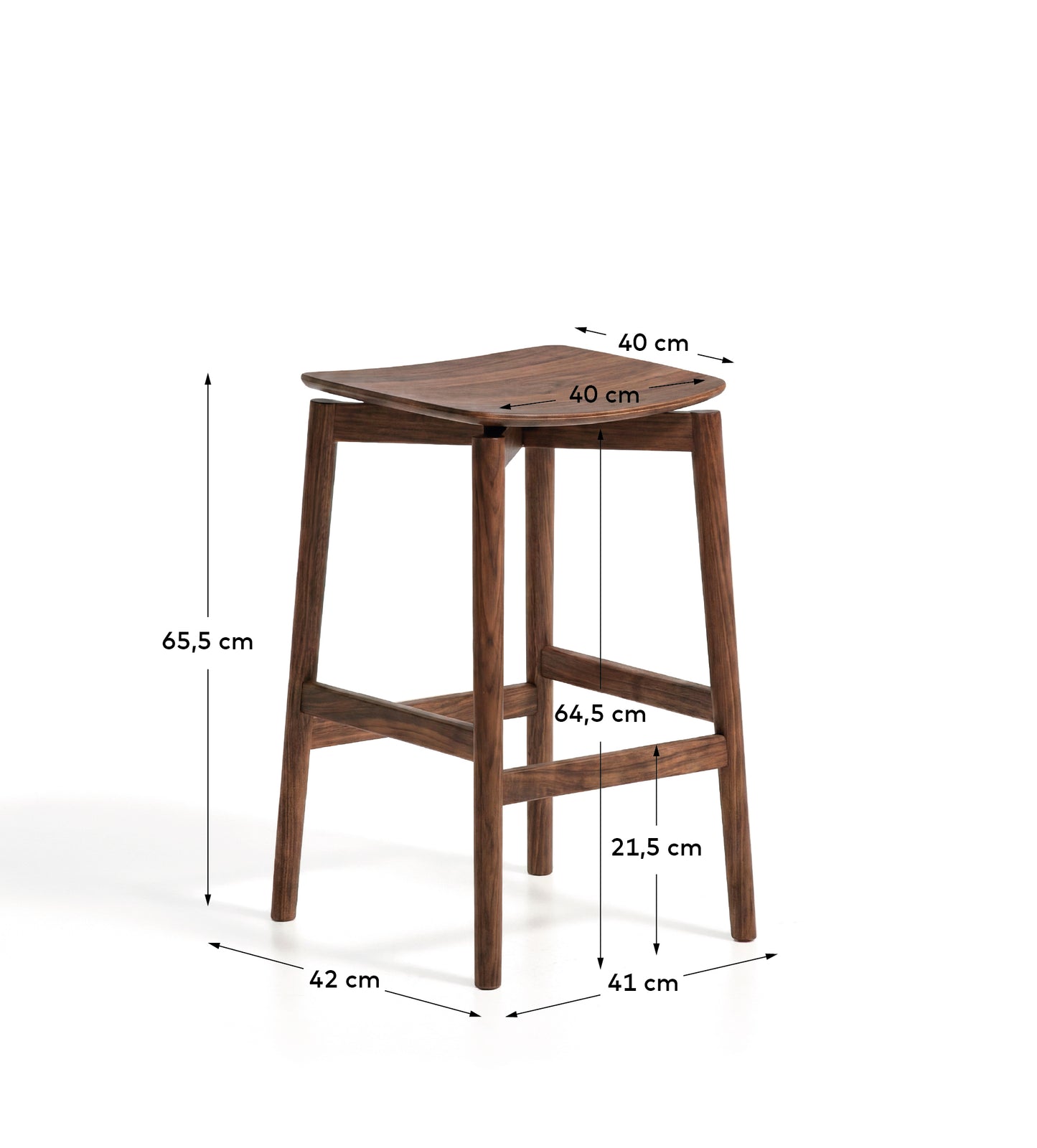 Kave Home Evera barkruk H66 Brown