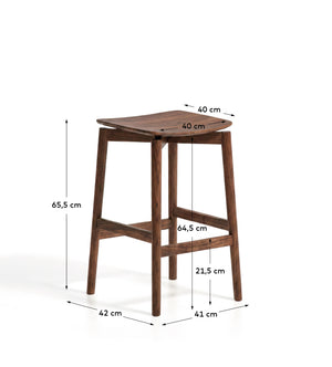 Kave Home Evera barkruk H66 Brown