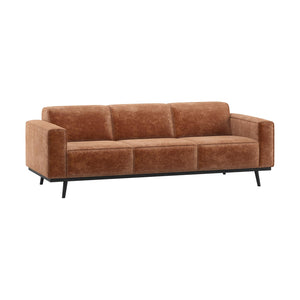 WOOOD Statement 3-zitsbank Chenille Velvet Terra