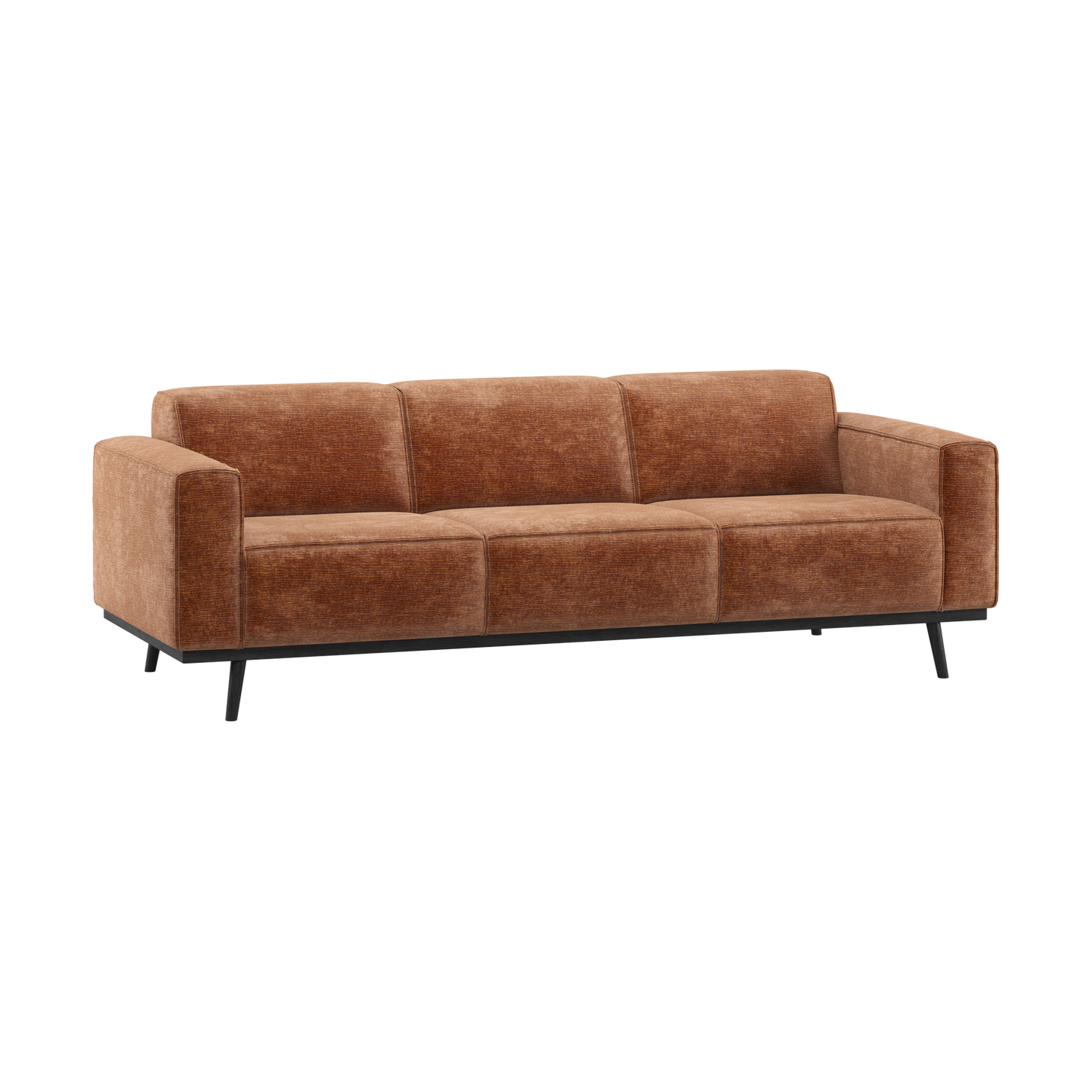 WOOOD Statement 3-zitsbank Chenille Velvet Terra