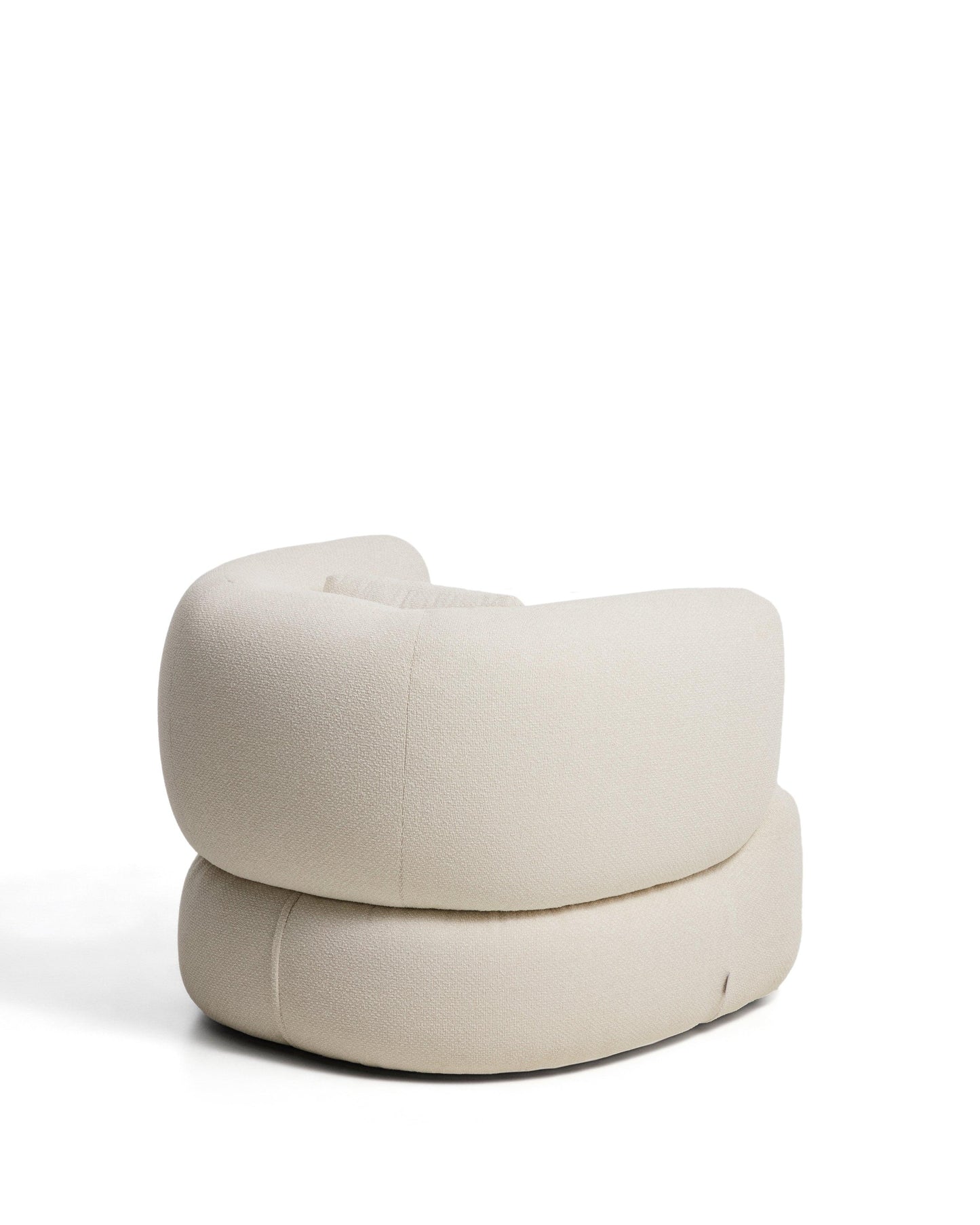 Kave Home Martina swivel fauteuil chenille Ecru