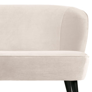 WOOOD Sara bankje velvet Off-White