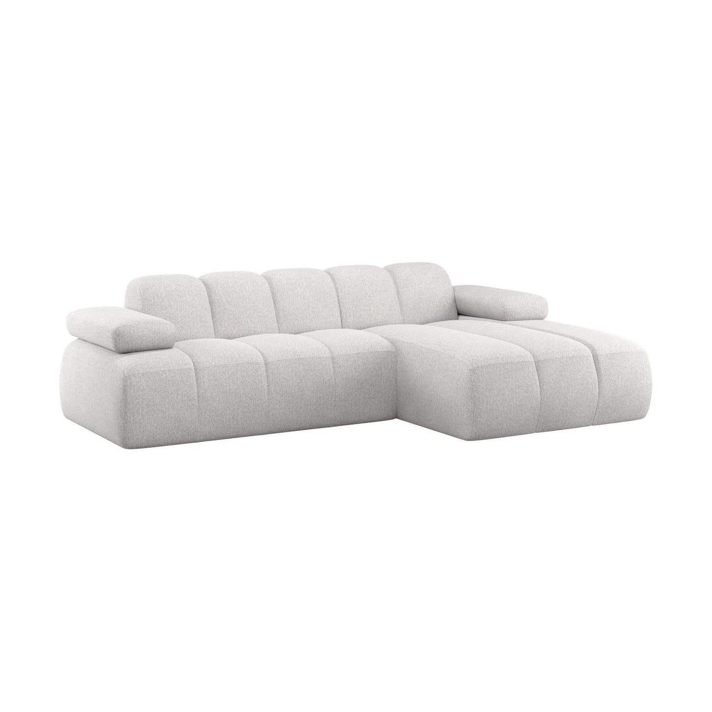 WOOOD Mojo chaise longue bank rechts bouclé Ecru Melange